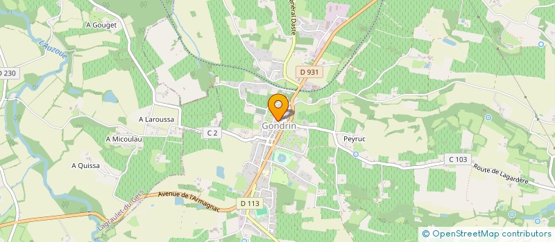 localisation de l'entreprise COMITE DE JUMELAGE FERMANVILLE/GONDRIN  GONDRIN