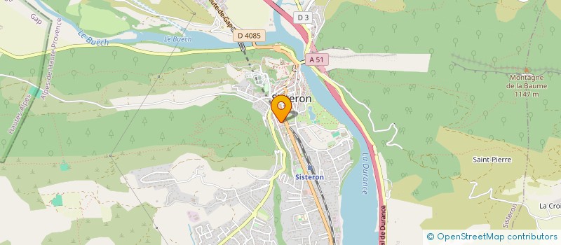 localisation de l'entreprise COMITE DE JUMELAGE FRANCE ITALIEN à SISTERON