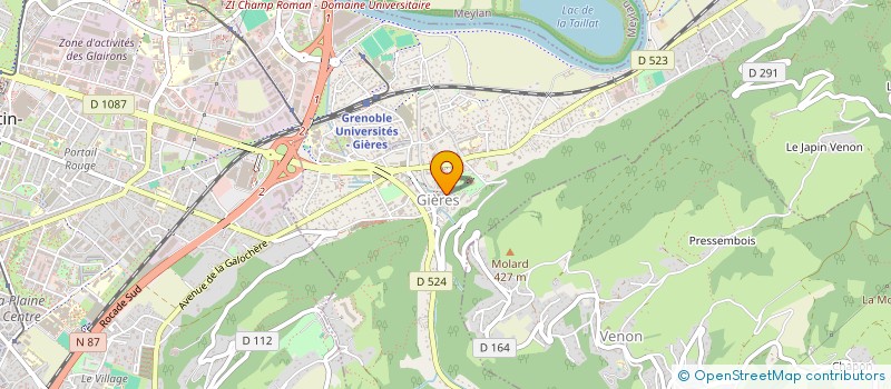 localisation de l'entreprise COMITE DE JUMELAGE GIERES VIGNATE à GIERES