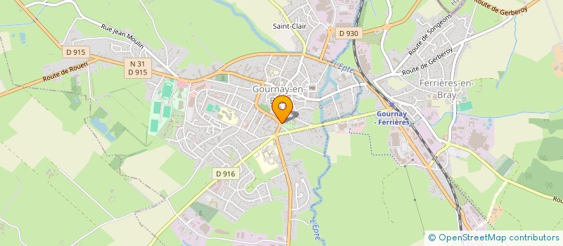 localisation de l'entreprise COMITE DE JUMELAGE GOURNAY-HAILSHAM  GOURNAY-EN-BRAY