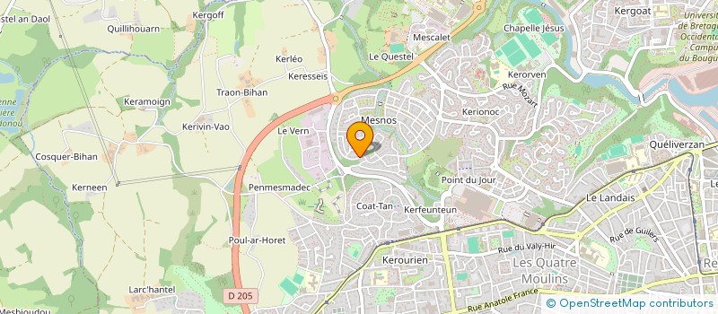 localisation de l'entreprise COMITE DE JUMELAGE GUILERS BAUCINA à BREST