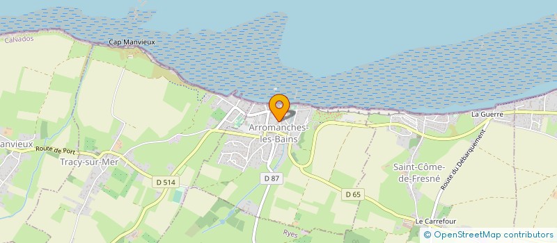 localisation de l'entreprise COMITE DE JUMELAGE INSTOW ARROMANCHES  ARROMANCHES-LES-BAINS