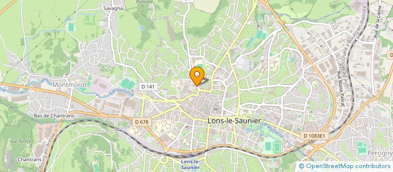 localisation de l'entreprise COMITE DE JUMELAGE INTERHOSPITALIER à LONS-LE-SAUNIER