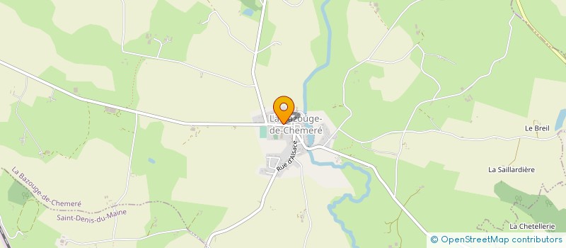 localisation de l'entreprise COMITE DE JUMELAGE 'LA BAZOUGE DE CHEMERE/BALSCHWILLER'  LA BAZOUGE-DE-CHEMERE