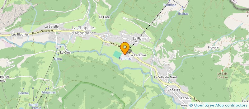 localisation de l'entreprise COMITE DE JUMELAGE LA CHAPELLE PLOEVEN  LA CHAPELLE-D'ABONDANCE