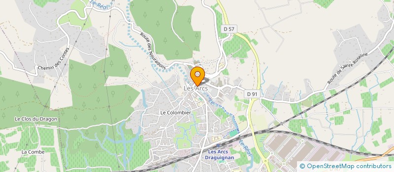 localisation de l'entreprise COMITE DE JUMELAGE LES ARCS SUR ARGENS (FRANCE) / CZORSZTYN (POLOGNE) à LES ARCS