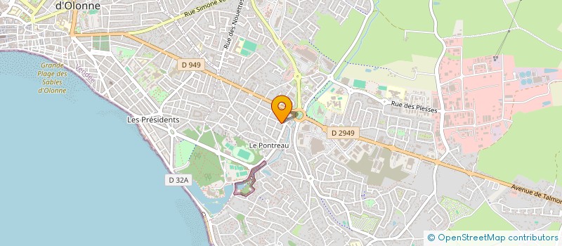 localisation de l'entreprise COMITE DE JUMELAGE LES SABLES D'OLONNE A LARACHA à LES SABLES-D'OLONNE