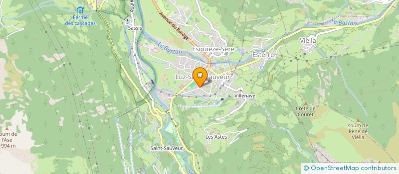 localisation de l'entreprise COMITE DE JUMELAGE LUZ/HOCHBERG/BASTIA-UMBRA  LUZ-SAINT-SAUVEUR