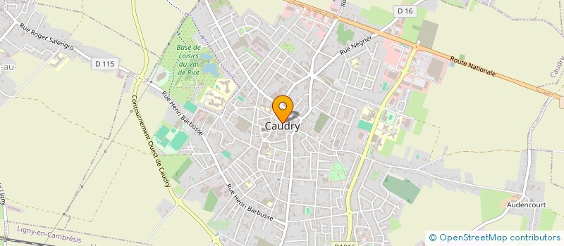 localisation de l'entreprise COMITE DE JUMELAGE (OU COMITE DES CITES UNIES) DE CAUDRY  CAUDRY