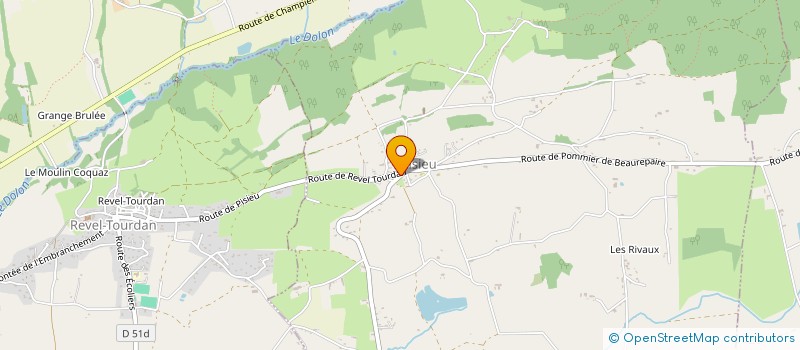 localisation de l'entreprise COMITE DE JUMELAGE PISIEU-REVEL-TOURDAN  PISIEU