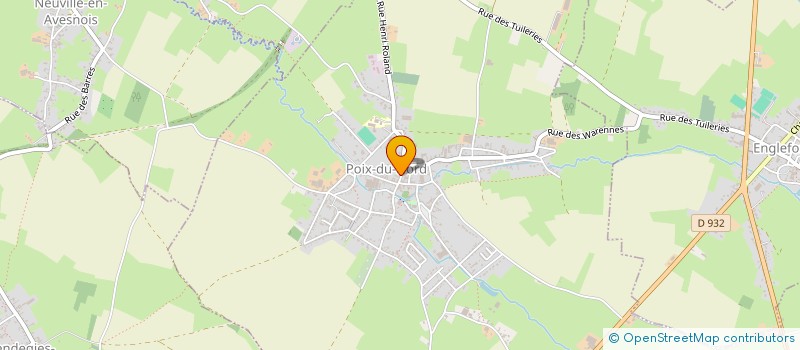 localisation de l'entreprise COMITE DE JUMELAGE POIX DU NORD BURGROHL  POIX-DU-NORD