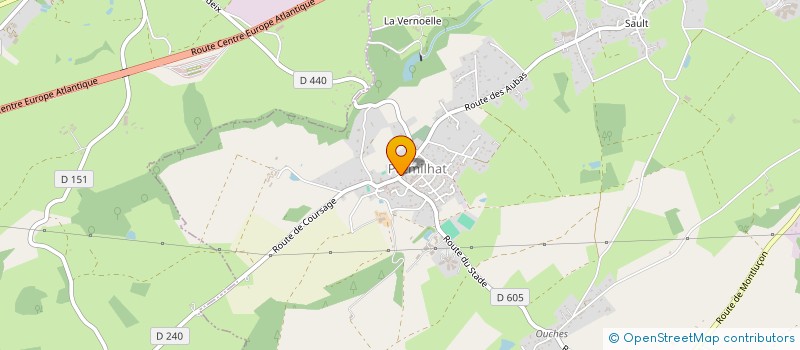localisation de l'entreprise COMITE DE JUMELAGE PREMILHAT à PREMILHAT