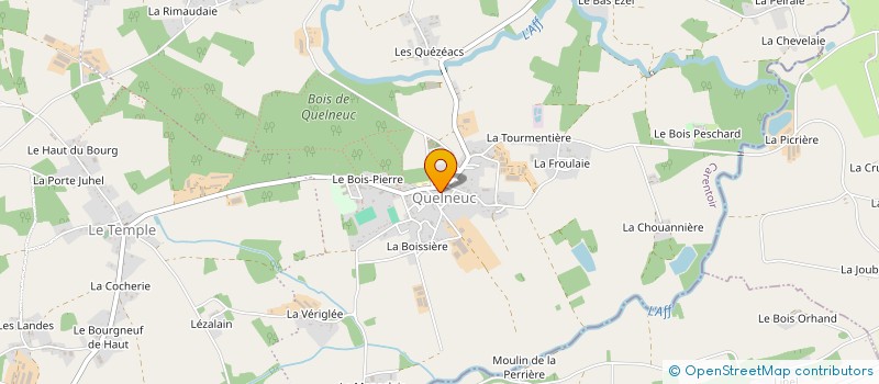 localisation de l'entreprise COMITE DE JUMELAGE QUELNEUC-LIZAC  CARENTOIR