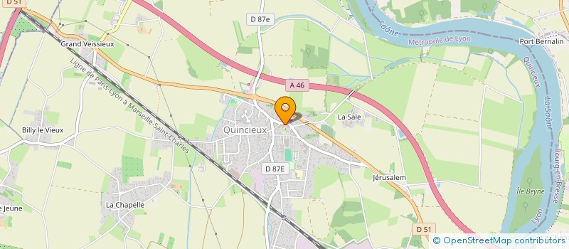 localisation de l'entreprise COMITE DE JUMELAGE QUINCIEUX - CAVEZ  QUINCIEUX