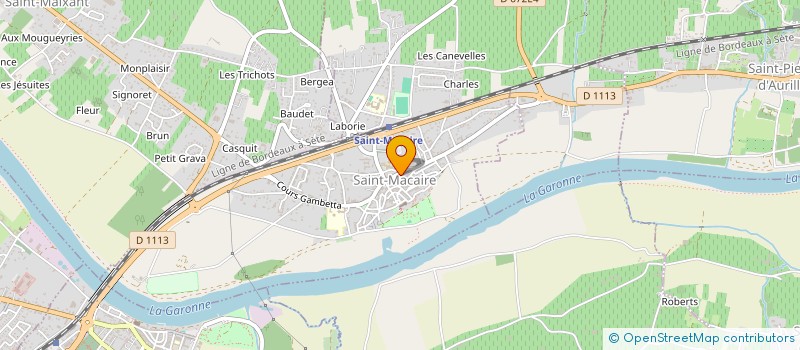 localisation de l'entreprise COMITE DE JUMELAGE SAINT MACAIRE/LODINE  SAINT-MACAIRE