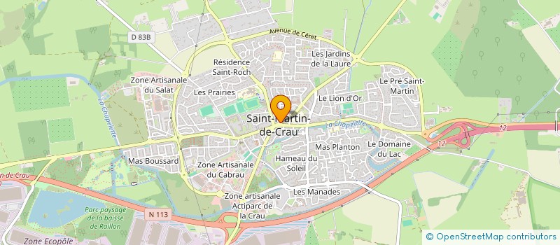 localisation de l'entreprise COMITE DE JUMELAGE SAINT MARTIN DE CRAU MAGHAMA à SAINT-MARTIN-DE-CRAU
