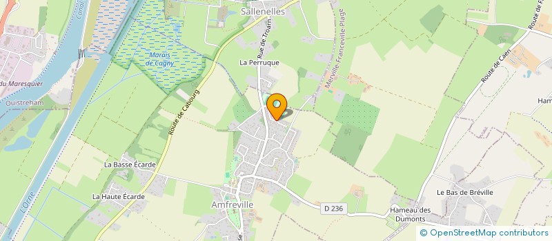 localisation de l'entreprise COMITE DE JUMELAGE SALLENELLES RONGY AMFREVILLE BRUNEHAUT  AMFREVILLE