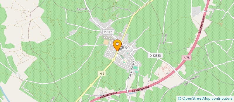 localisation de l'entreprise COMITE DE JUMELAGE VALROS-CIEUTAT  VALROS