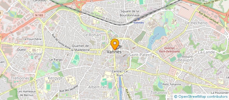localisation de l'entreprise COMITE DE JUMELAGE VANNES-FAREHAM à VANNES