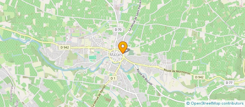 localisation de l'entreprise COMITE DE JUMELAGE VILLE DE MAZAN  MAZAN