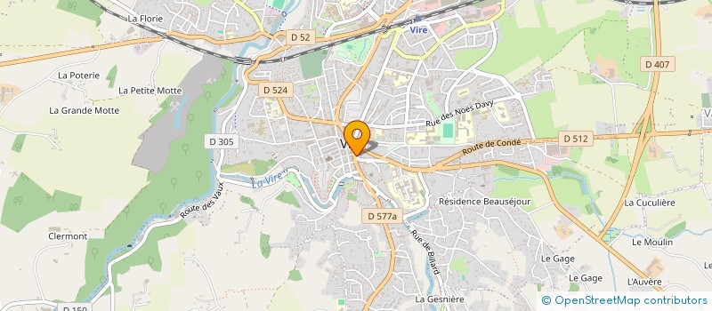 localisation de l'entreprise COMITE DE JUMELAGE VIRE-SACELE  VIRE-NORMANDIE