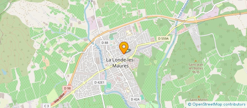 localisation de l'entreprise COMITE DE JUMELAGES LA LONDE LES MAURES  LA LONDE-LES-MAURES