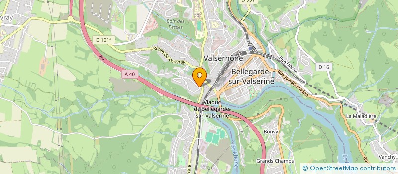 localisation de l'entreprise COMITE DE L'AIN DE NATATION à VALSERHONE