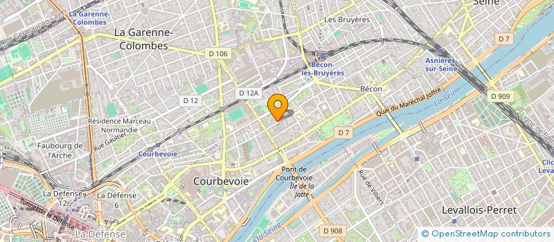 localisation de l'entreprise COMITE DE L'AMEUBLEMENT DE FRANCE à COURBEVOIE