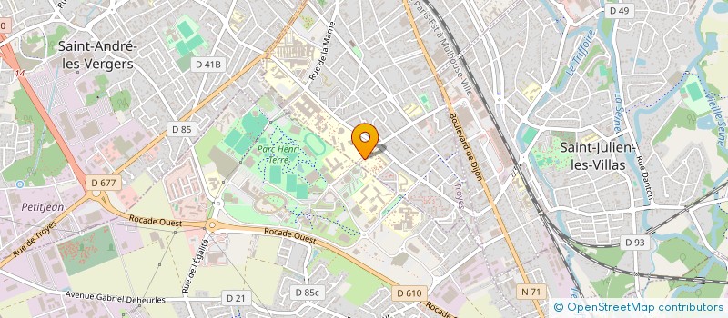 localisation de l'entreprise COMITE DE L AUBE DE HAND BALL à TROYES