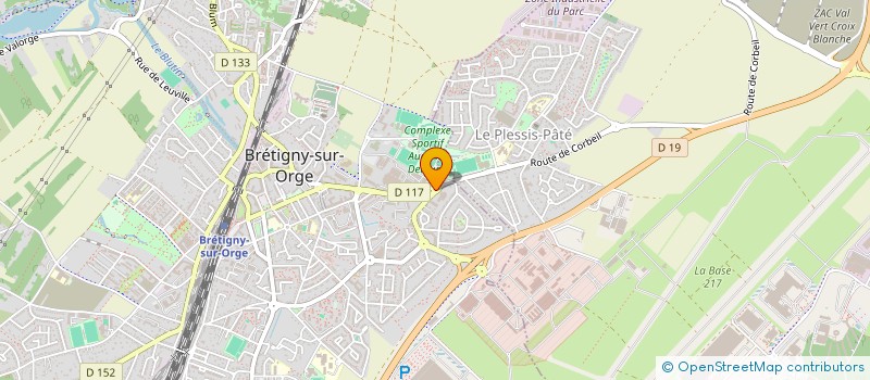 localisation de l'entreprise COMITE DE L'ESSONNE DE JUDO JUJITSU KENDO ET DISCIPLINES ASSOCIEES à BRETIGNY-SUR-ORGE