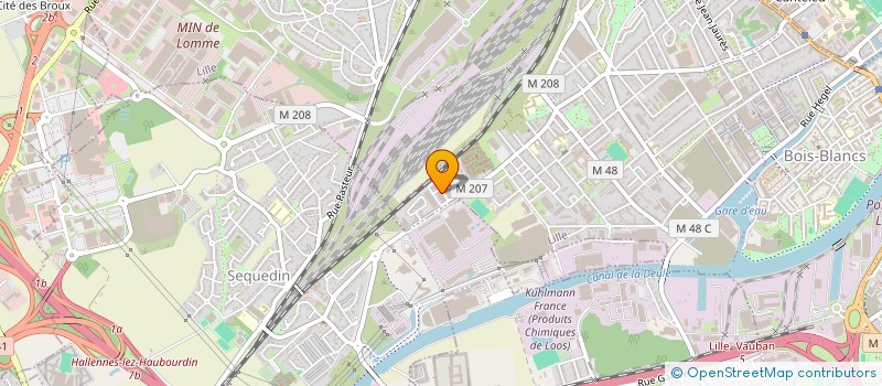 localisation de l'entreprise COMITE DE L UNION SPORTIVE DE L ENSEIGNEMENT DU PREMIER DEGRE DE LA CIRCONSCRIPTION DE LILLE LOMME à LILLE