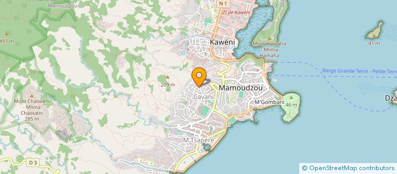 localisation de l'entreprise COMITE DE L'UNION SPORTIVE DE L'ENSEIGNEMENT DU PREMIER DEGRE DE MAYOTTE (USEP 976) à MAMOUDZOU