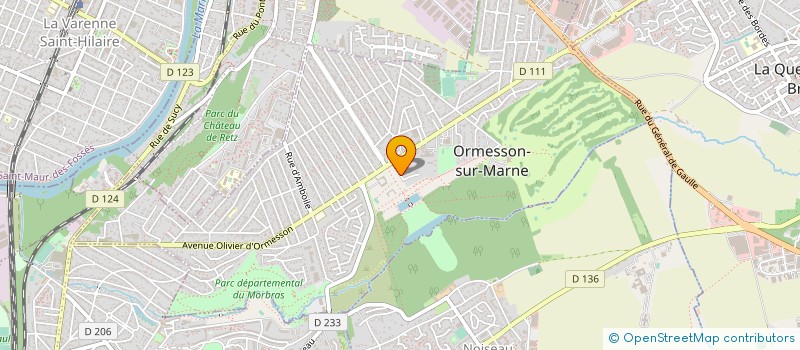 localisation de l'entreprise COMITE DE LA FOIRE DU TRONE  ORMESSON-SUR-MARNE