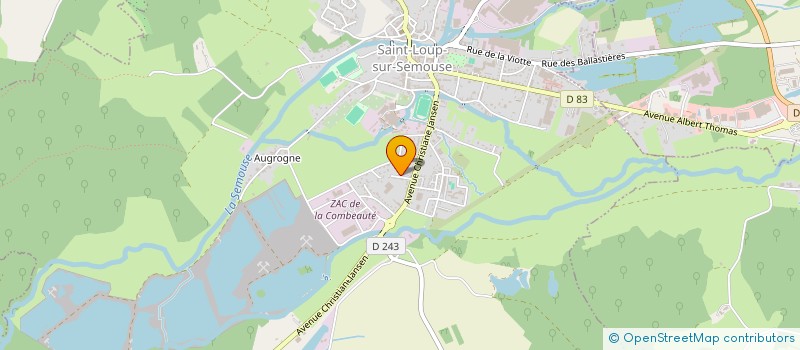 localisation de l'entreprise COMITE DE LA FOIRE EXPOSITION  SAINT-LOUP-SUR-SEMOUSE