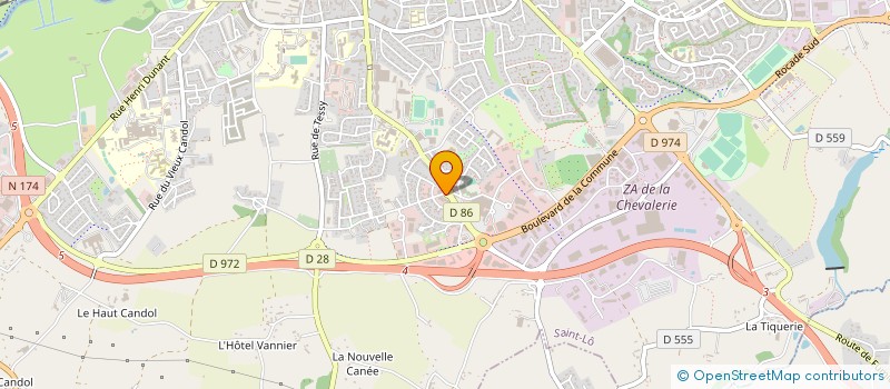 localisation de l'entreprise COMITE DE LA MANCHE DE JUDO JUJITSU KENDO ET DISCIPLINES ASSOCIEES  SAINT-LO