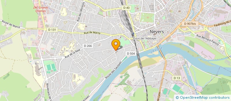 localisation de l'entreprise COMITE DE LA NIEVRE DE PETANQUE à NEVERS