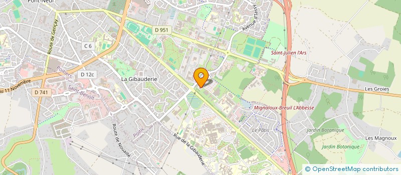 localisation de l'entreprise COMITE DE LA VIENNE D'ATHLETISME  POITIERS