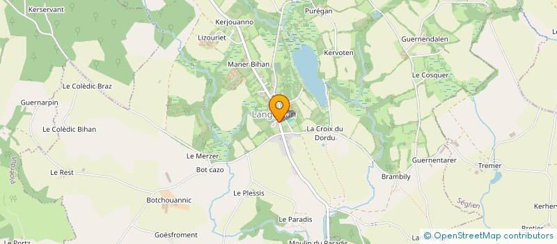 localisation de l'entreprise COMITE DE LANGOELAN DE LA FEDERATION NATIONALE DES ANCIENS COMBATTANTS EN A-F-N  LANGOELAN