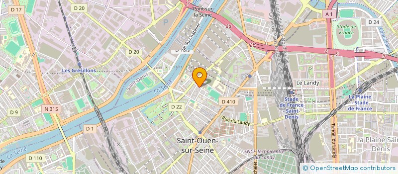 localisation de l'entreprise COMITE DE LIAISON ASSOCIATION AUDONIENS à SAINT-OUEN-SUR-SEINE