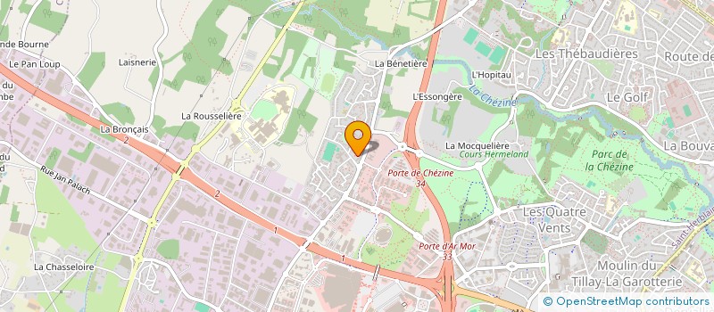 localisation de l'entreprise COMITE DE LIAISON ASSOCIATIONS ET CONSEILS PARENTS ELEVES à SAINT-HERBLAIN