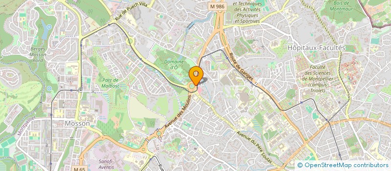 localisation de l'entreprise COMITE DE LIAISON ET DE COORDINATIONS DES ASSOCIATIONS PLURIEL HANDICAPS à MONTPELLIER