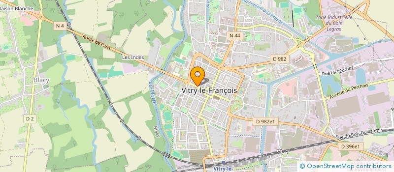 localisation de l'entreprise COMITE DE LIAISON INSERTION & PLACEMENT à VITRY-LE-FRANCOIS