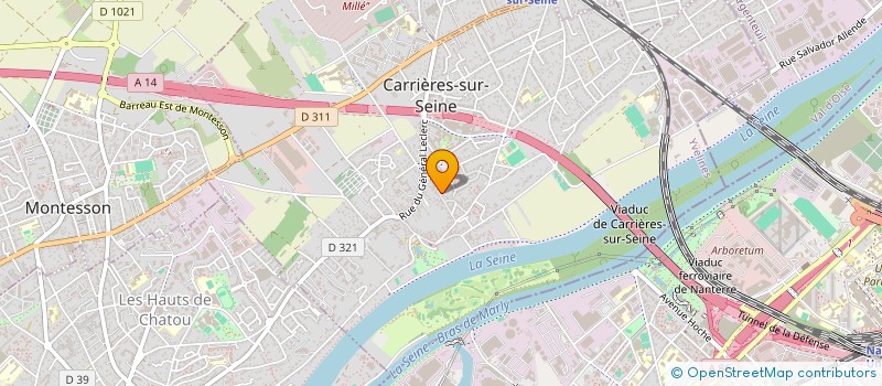 localisation de l'entreprise COMITE DE LOISIRS à CARRIERES-SUR-SEINE