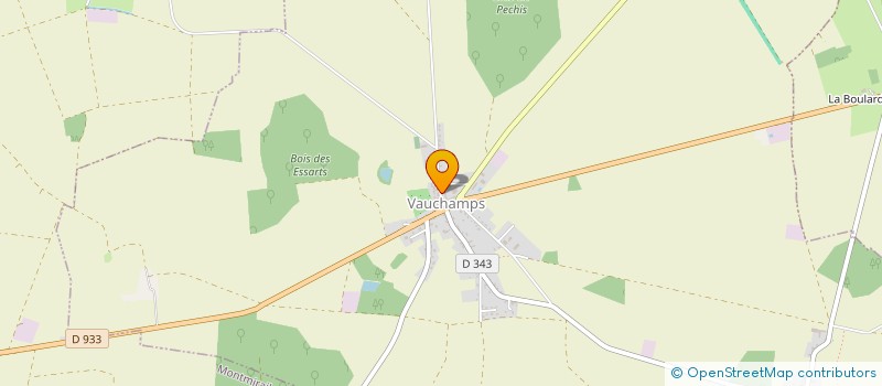 localisation de l'entreprise COMITE DE LOISIRS DE VAUCHAMPS  VAUCHAMPS