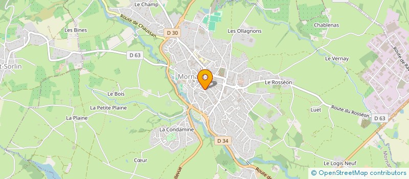 localisation de l'entreprise COMITE DE MORNANT DE LA FEDERATION NATIONALE DES ANCIENS COMBATTANTS EN ALGERIE TUNISIE MAROC (FNACA)  MORNANT