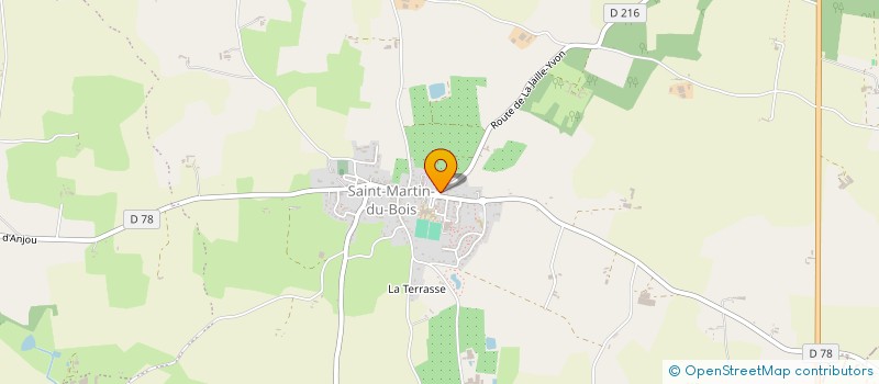 localisation de l'entreprise COMITE DE PARENTS D'ELEVES DE L'ECOLE PRIVEE DE SAINT MARTIN DU BOIS à SEGRE-EN-ANJOU BLEU