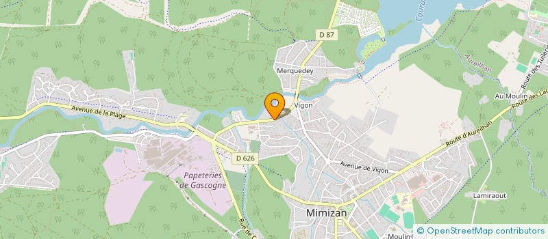 localisation de l'entreprise COMITE DE PARTEMENTAL DE CHAR A VOILE DES LANDES à MIMIZAN