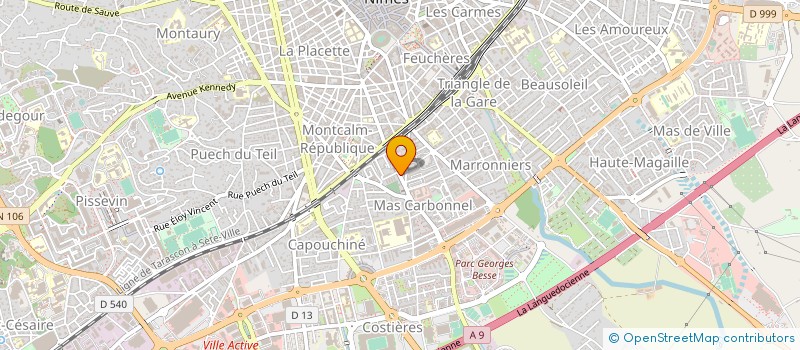 localisation de l'entreprise COMITE DE PARTEMENTAL DE LA FEDERATION SPORTIVE POLICE FRANCAISE  NIMES