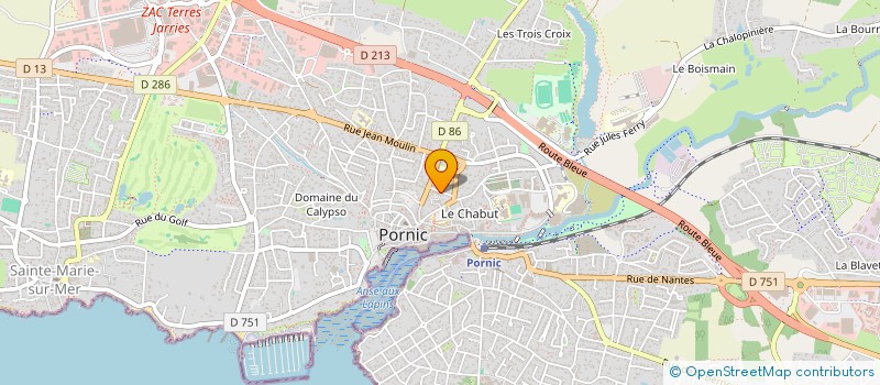 localisation de l'entreprise COMITE DE PORNIC COTE DE JADE FEDERATION NATIONALE DES ANCIENS COMBATTANTS EN ALGERIE TUNISIE ET MAROC  PORNIC