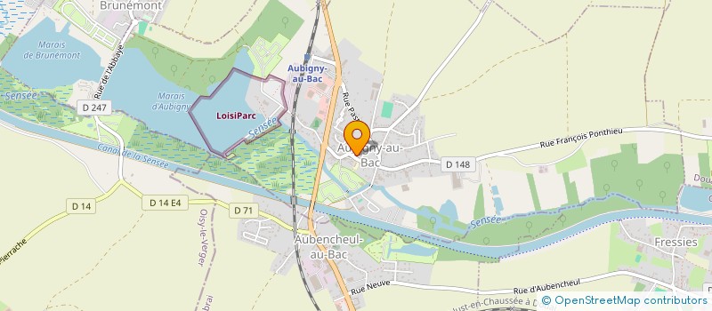 localisation de l'entreprise COMITE DE PRESSE DE LA SENSEE à AUBIGNY-AU-BAC